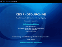 Tablet Screenshot of cbsphotoarchive.com